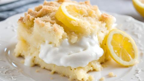 Easy Lemon Cream Cheese Dump Cake